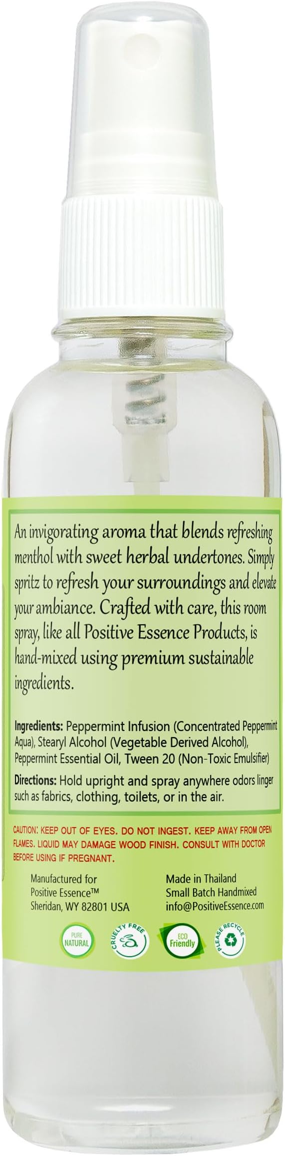 Peppermint Linen and Room Spray, Natural Pillow Mist, Made - Image 8