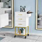 OmySalon Salon Storage Trolley Cart, Beauty Wooden Hair Cabinet - Image 2