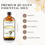 EUQEE Lemon Eucalyptus Essential Oil Pure Lemon Eucalyptus Oil, Large Capacity - Image 4