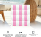 CASA COPENHAGEN Cabana Beach Towel Designed in Denmark Rough and Tough - Image 4