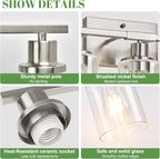 MOKATNG 5-Light Bathroom Light Fixtures, Vanity Light - Image 7