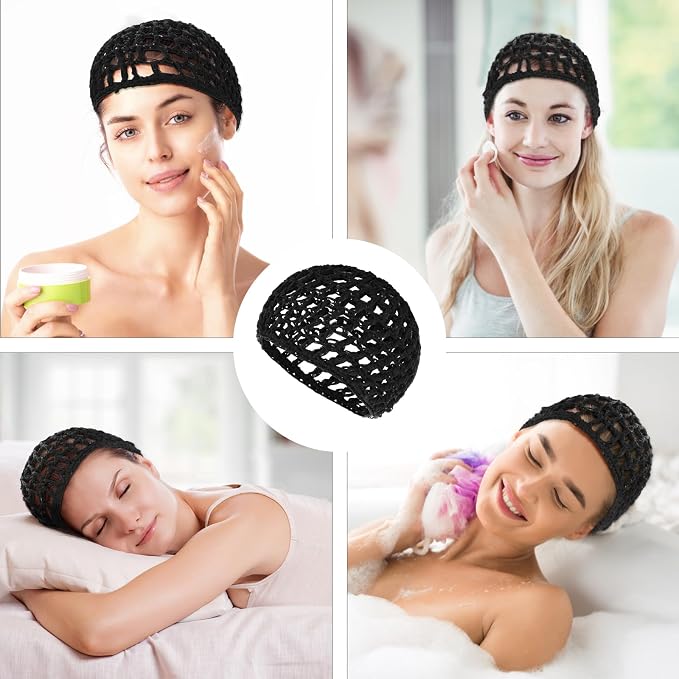 WLLHYF Wig Cap Thick Long Hair Caps Adjustable Net Mesh Braided Weaving Making - Image 2