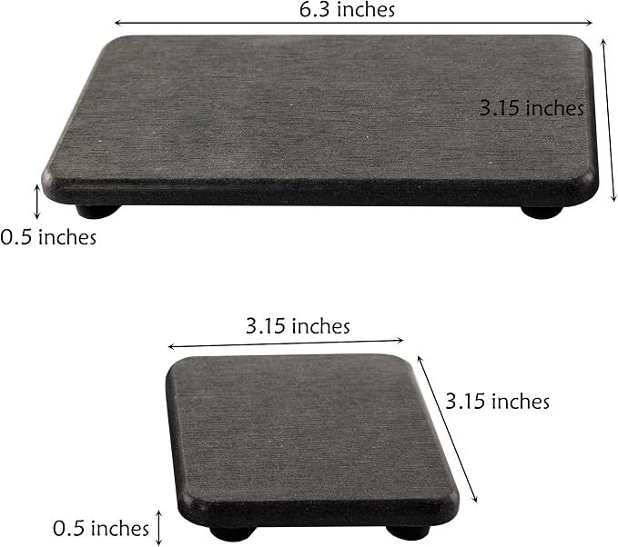 NiuYichee Set of 4 Water Absorbent Diatomite Coasters, Diatomaceous Earth - Image 4