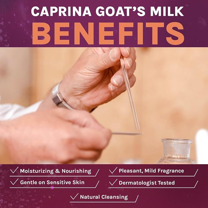 Caprina Fresh Goat’s Milk Bar Soap, SHEA BUTTER, 5 oz, Moisturizing Goat Milk - Image 5