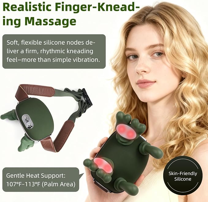 Neck Massager with Finger Kneading, Deep Tissue Neck & Shoulder Massager - Image 3