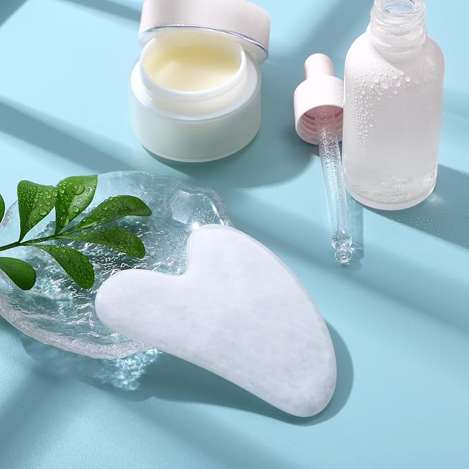Guasha Tool for Face: White Jade Gua Sha Facial Tools - Image 6