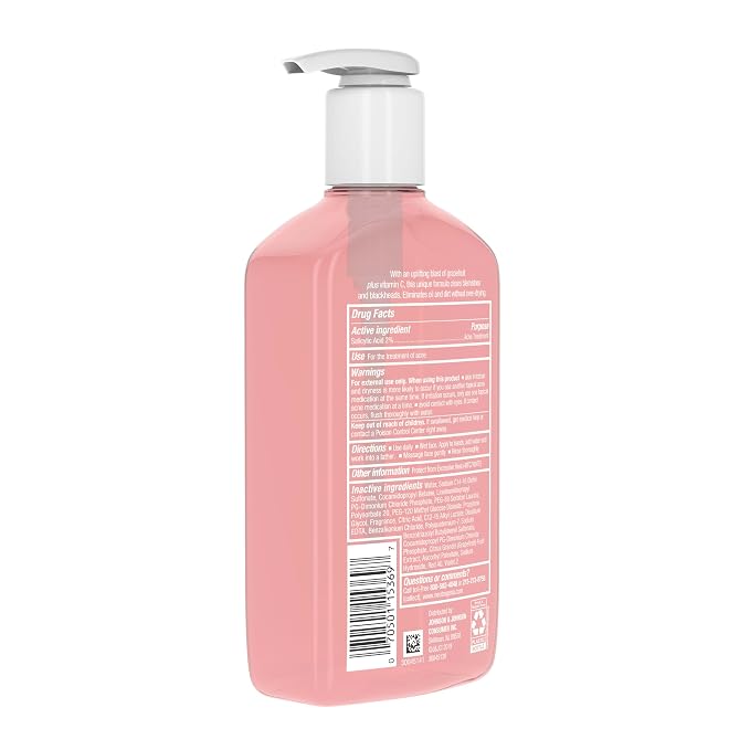 Neutrogena Oil-Free Acne Wash Pink Grapefruit Facial Cleanser - - Image 9
