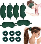 12Pcs Silk Sleep Masks Satin Eye Mask Silky Eyes Cover Blindfold Eyeshade Hair - Image 4
