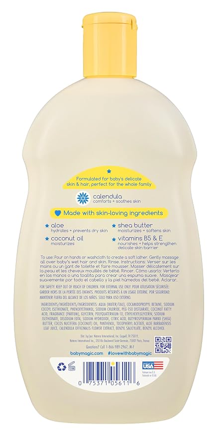 Baby Magic Moisturizing Hair & Body Wash, 16.5 Fl Oz - Image 2