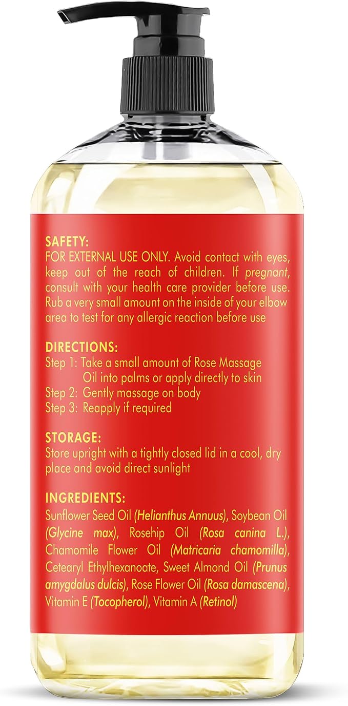 MAJESTIC PURE Rose Massage Oil for Massage Therapy - Image 7