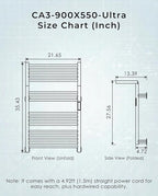 High-Density Foldable Heated Towel Rack, Smart Dual-Zone App/Voice Control - Image 7