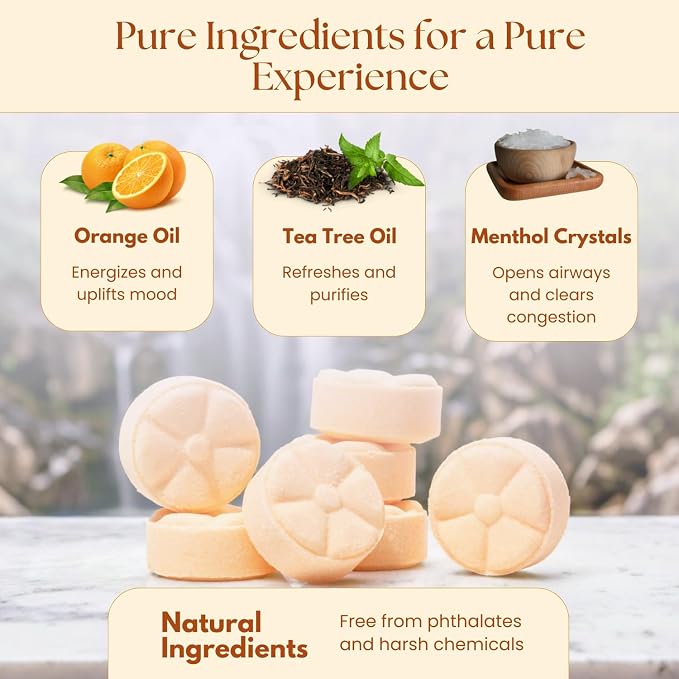 TLG Refresh Shower Steamers Aromatherapy 7 Pack – USA Made - Image 4