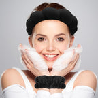 Zkptops Spa Headband for Washing Face Wristband Sponge Makeup Skincare Headband - Image 2