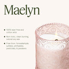 LA JOLIE MUSE Santal Rose Scented Candle – Saffron, Rose & Leather | 6 oz - Image 6