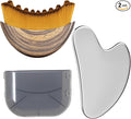Stainless Steel Gua Sha Tool & Lymphatic Drainage Face Brush Set, TWPER Facial by TWPER