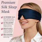 Silk Sleep Eye Mask for Side Sleeper Men Women, Eye Mask Sleeping 100% 22 Momme - Image 2