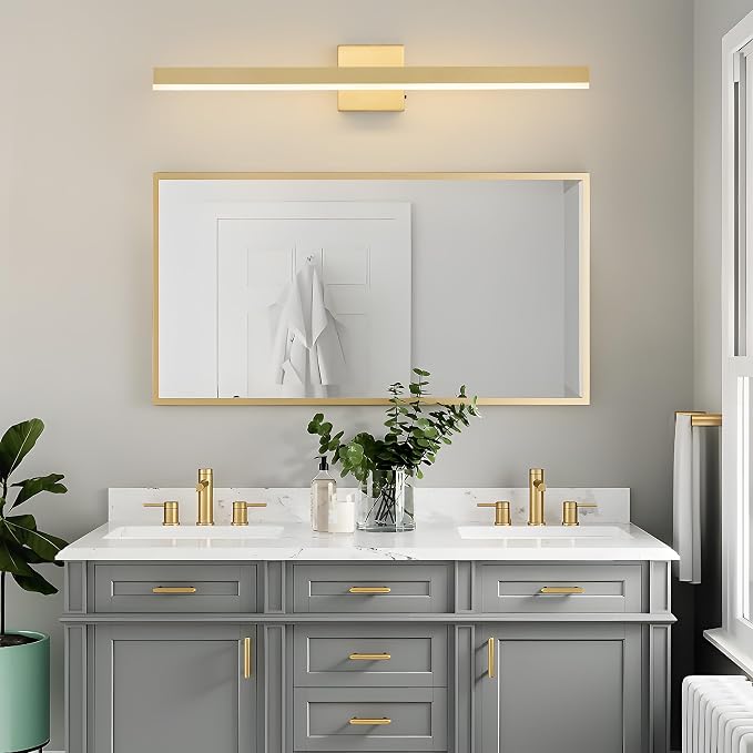 Gold Bathroom Vanity Light 31.5 inch, 26W Dimmable 5CCT LED Modern Bathroom - Image 3