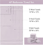 Madison Park Turkish 100% Cotton Towel Set, 600Gsm Luxury Premium Weight - Image 7