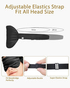 4 Pack Silky Sleep Masks for Women Men, JroyJoy 100% Blackout and Super Soft - Image 2