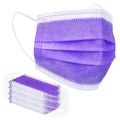 Borje Purple Disposable Face Mask 100 Pcs Purple Face Masks 3 Ply Protection by Borje