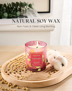 M&SENSE Raspberry Scented Vegan Soy Candles, No Toxin Refreshing Fragrance - Image 3