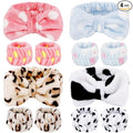 12PCS SPA Headband and Wristband Set Super Cute Soft Microfiber Makeup Headband by Tihebax