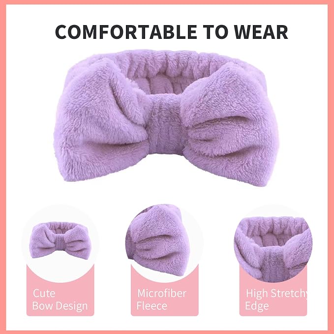 WSYUB Hairband, Soft Microfiber Skincare Band - Image 4