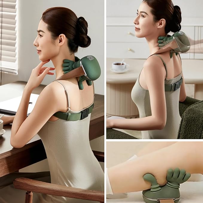 Neck Massager with Heat for Pain Relief deep Tissue, Shoulder & Back Massager - Image 3