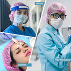 100 Pack 21" Disposable Nonwoven Bouffant Caps Hair Net - Image 7