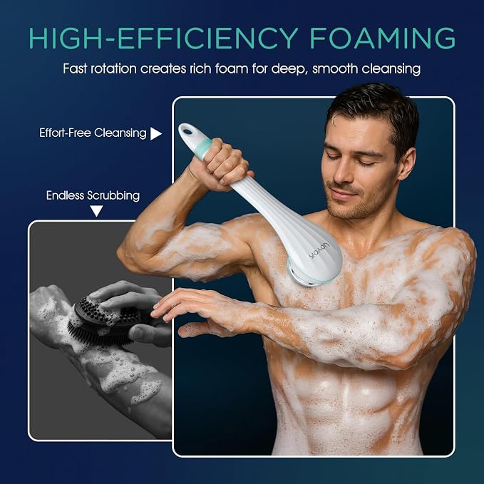 VOYOR Electric Silicone Body Scrubber, Back Scrubber - Image 3