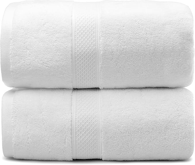 Fluffy Cotton Bath Towels Set650GSM, 2-Piece Set, Thickened and Enlarged by Weierduosi