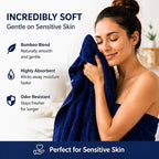 SEISSO 4 Pack Extra Large Bath Towels 63"x35", Bath Sheets - Image 4