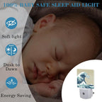 Plug in Night Lights Japanese Great Wave Nightlight Plug Into Wall Dusk to Dawn - Image 4