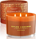 Luxury Cinnamon Scented Fall Candle by GLOWENCE