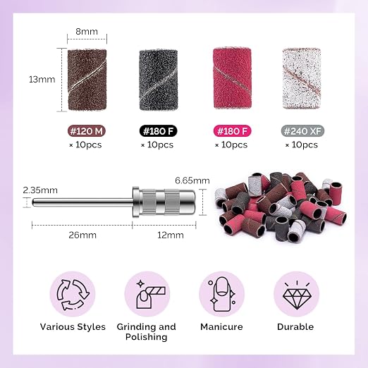MelodySusie Nail Drill Bits, Nail Gel Polish Remover Tool - Image 6