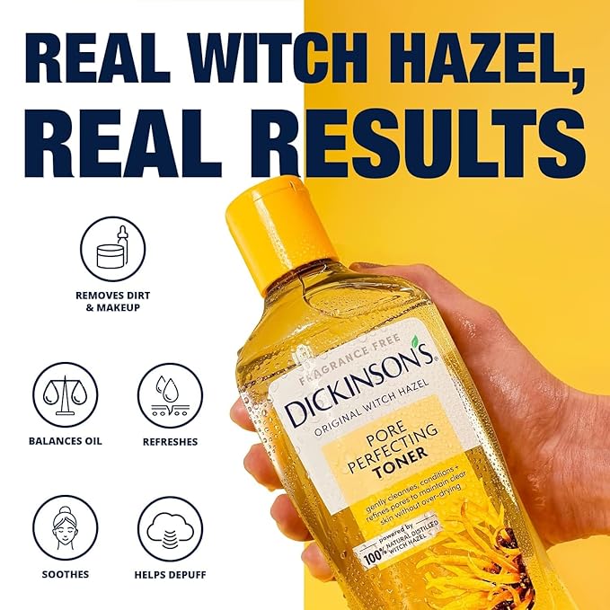 Dickinson's Original Witch Hazel Pore Perfecting Toner | 100% Natural Distilled - Image 3
