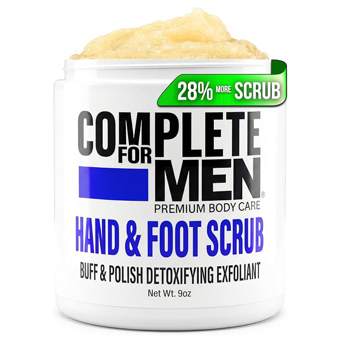 Hand and Foot Scrub: Exfoliating Feet, Hand Exfoliant, Sugar Scrub by COMPLETEFORMEN