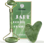 Guasha Tool for Face & Jade Roller for Face, Gua Sha Facial Tools for Reduce by Unknown