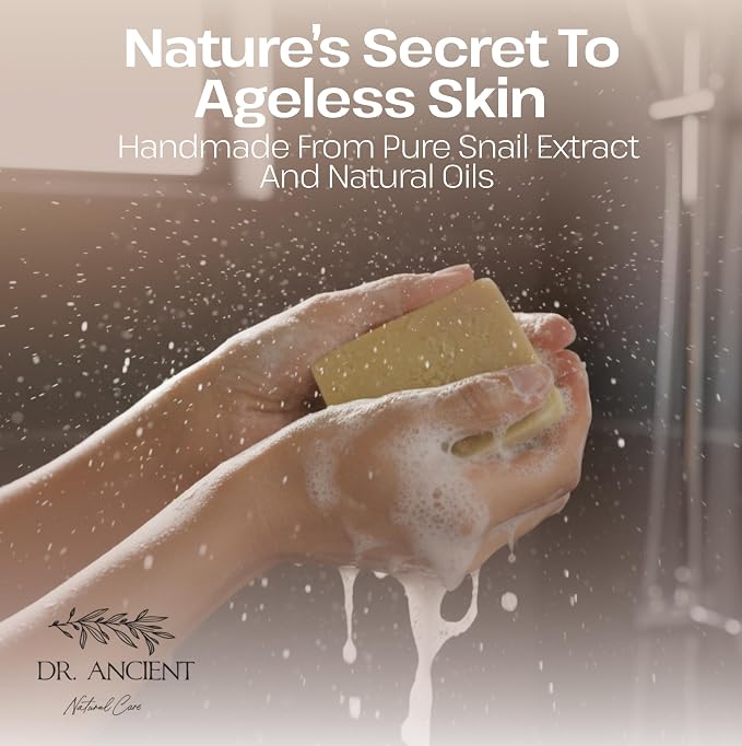 Dr.Ancient Snail Soap Bar, Organic Soap Bars Handcrafted the Traditional Way - Image 5