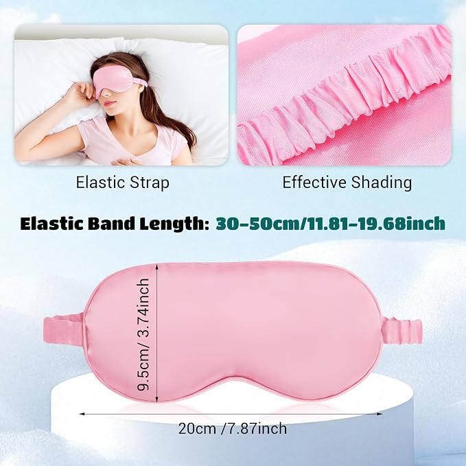 Cutecrop 50 Pcs Silk Sleep Mask Blackout - Image 2