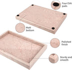 Marble Bathroom Vanity Tray, Natural Luxury Vanity Home Kitchen Bathroom Table - Image 2