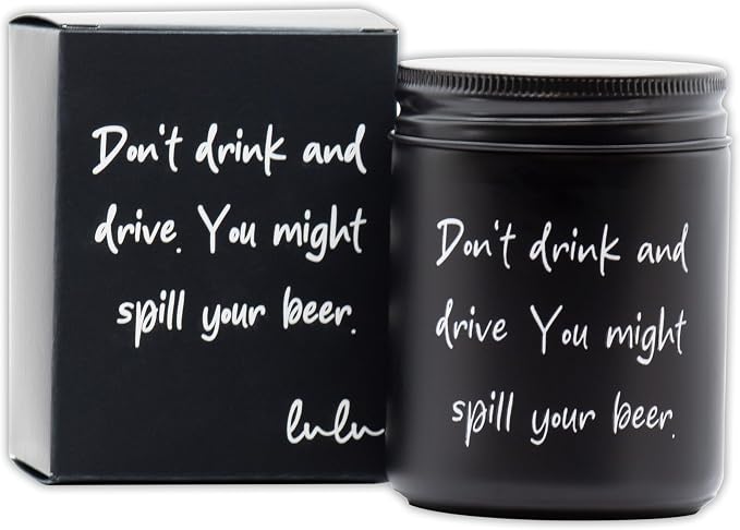 Lulu Candles | Mahogany Teak | Funny Gifts Scented Soy Jar Candle | Hand Poured by LULUCANDLES
