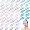 48 Pieces Silk Sleep Mask Eye Coverings by Surlontye