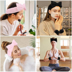 WHAVEL 6PCS Spa Headband and Wristbands Set, Face Wash Headband Wrist Bands - Image 6