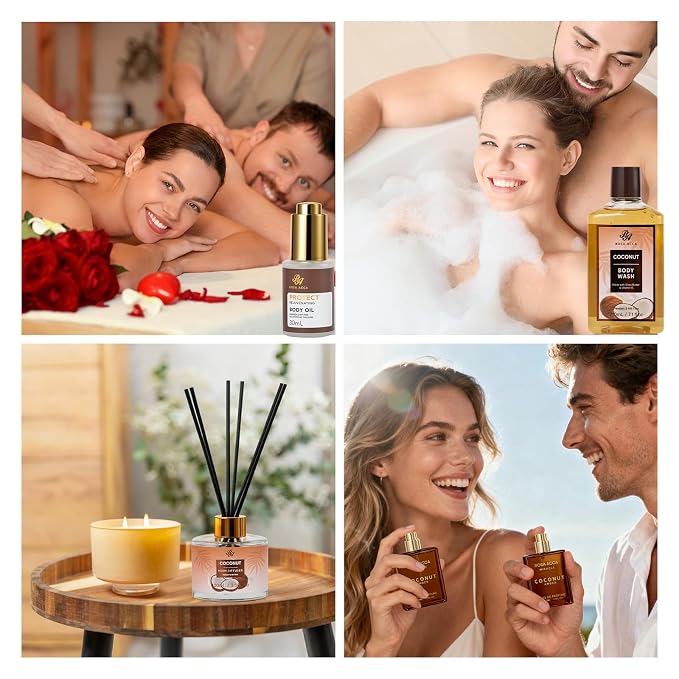 35 Pcs Coconut Vanilla Spa Gift Basket - Image 3