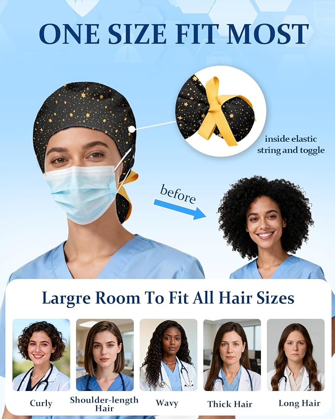 Plifal 100% Cotton Scrub Cap - Image 5