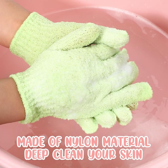 Didaey 104 Pcs Exfoliating Glove Bulk Shower Gloves - Image 7