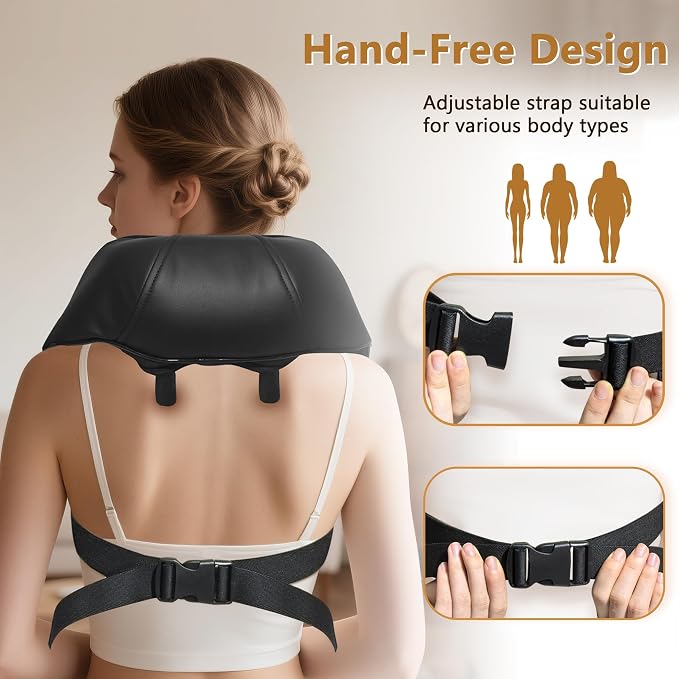 Joyset Neck Massager with Heat, Cordless Shiatsu Neck Massager - Image 5