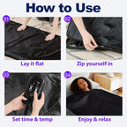 Sauna Blanket for Home, Portable Full Body Heating Wrap - Image 6