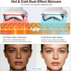 Cold Heat Gua Sha Facial Neck Lymphatic Massager, 7-in-1 LED Red Light Face - Image 3
